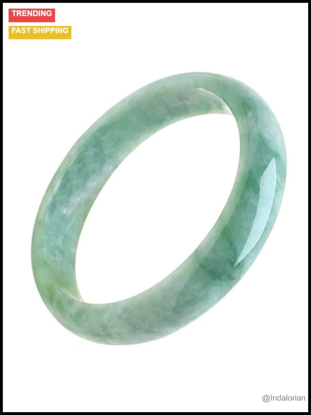 Natural Jade Bangle Bracelet Hand Carved Chinese Style Gift Box